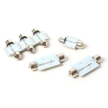 14 Pcs White LED Interior Package Kit For T10 5SMD Map Dome License Plate Light