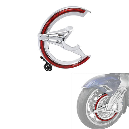 Brake Rotor Covers LED Ring Of Fire For Honda Goldwing 1800 GL1800 GL1800B 18-26