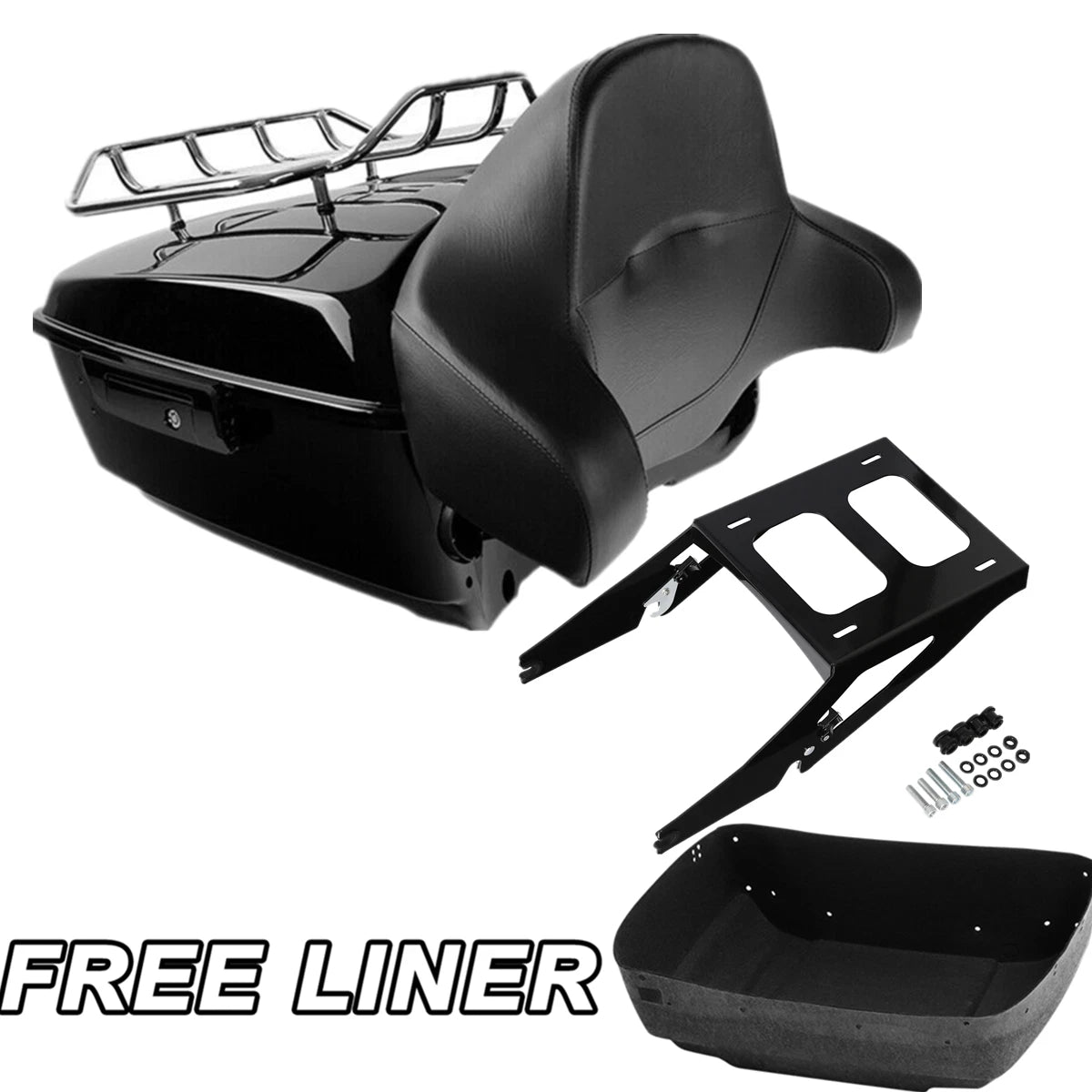King Trunk Pad Mount Rack Fit For Harley Sport Glide FLSB 18-Up 19