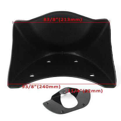 Matte Black Front Chin Spoiler Air Dam Fairing For Harley Dyna FXD FXDB