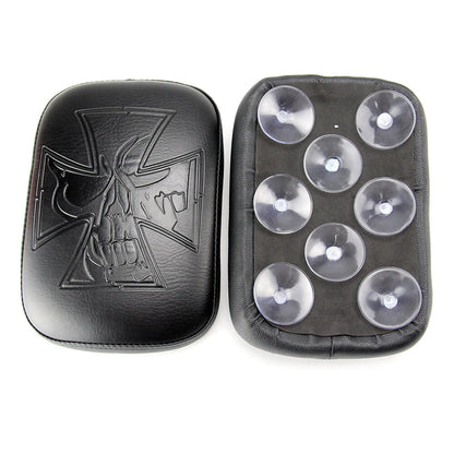 Skull Rear Pillion Back Seat 8 Suction Cups For Harley Chopper Sportster Softail
