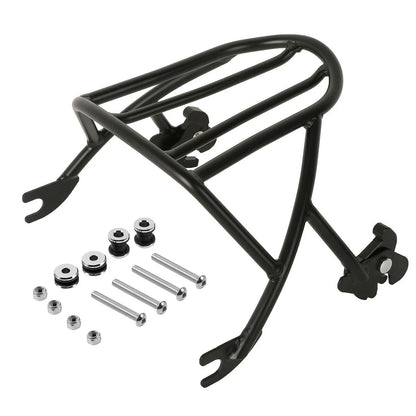 Black Solo Luggage Rack Docking Hardware Kit For Harley Sportster 883 1200 04-22