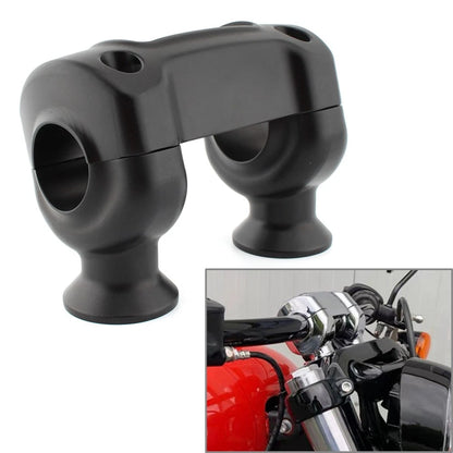 1 1/4" Handlebar 32mm Riser Top Clamp Kit For Harley Softail Street Bob Black