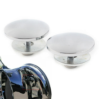 Fit Harley Batwing Street Glide Electra Glide Inner Fairing Mirror Plugs Chrome