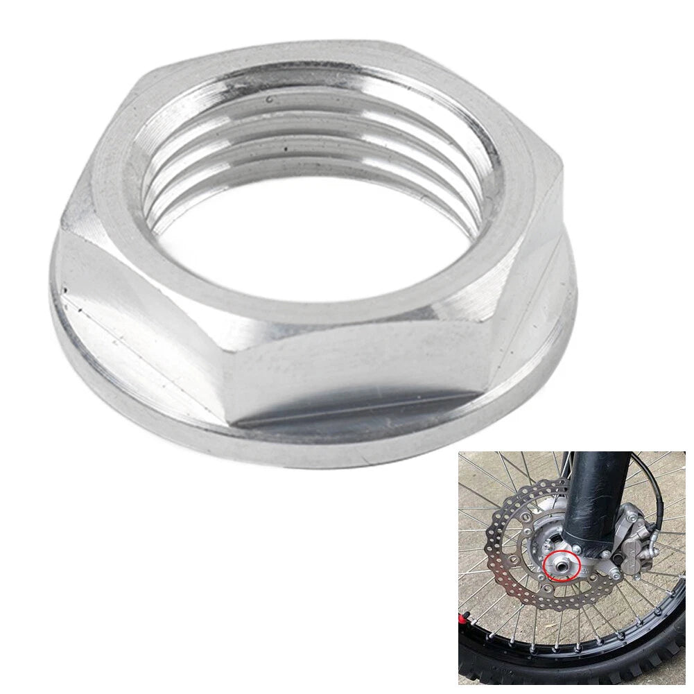 Front Axle Shaft Lock Nut M18XP1.5 For Suzuki RMZ250 2004-2020 RMZ450 2005-2020