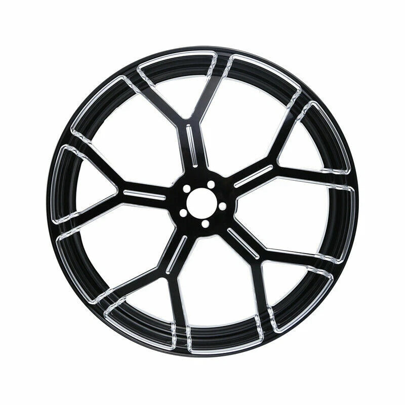 23" Wheel Rim Single Disc Hub Front Fender For Harley Electra Glide ABS 2008-Up