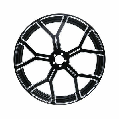 23" Wheel Rim Single Disc Hub Front Fender For Harley Electra Glide ABS 2008-Up