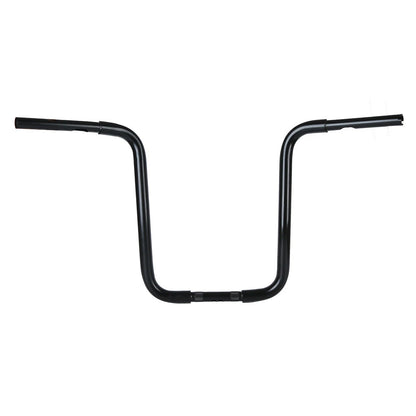 Black 14" Rise 1-1/4" Ape Handlebar Bar Fit For Harley Sportster XL Softail Dyna