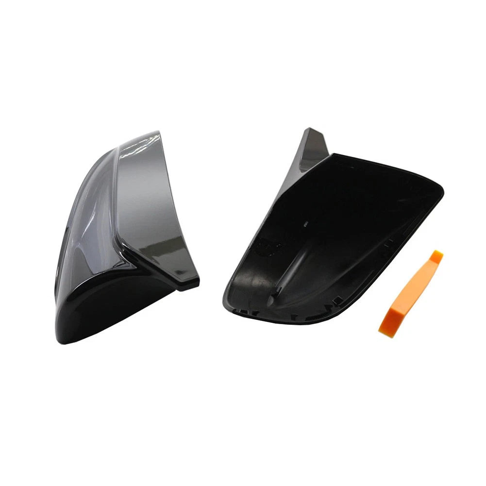 Pair ABS Plastic Rear view mirror cover trim For Tesla Model 3 2017-2020