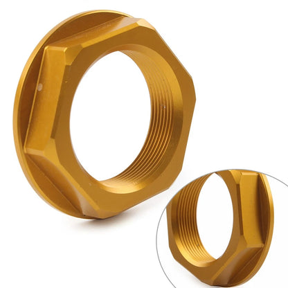36mm Universal Motorcycle Triple Tree Stem Yoke Center Hole Nut CNC Gold US