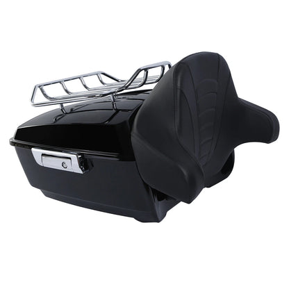 King Trunk Backrest Top Rack Plate Fit For Harley Street Glide 2014-Up