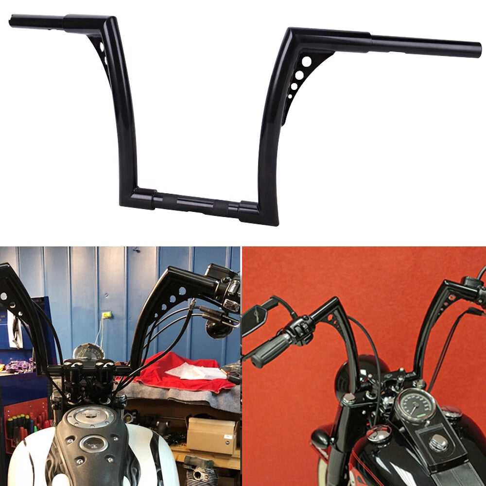 12" Rise Ape Hangers Handlebar For Harley Sportster 883 1200 XL FLST FXST 06-15