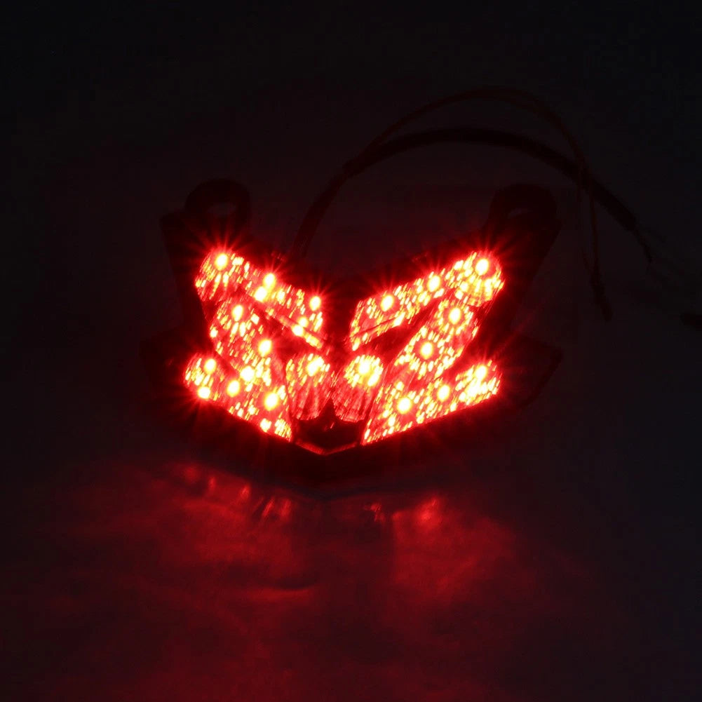 ILED Turn Signal Taillight Tail Lamp Fit KAWASAKI Z125 Z800 ZX-6R NINJA US Black