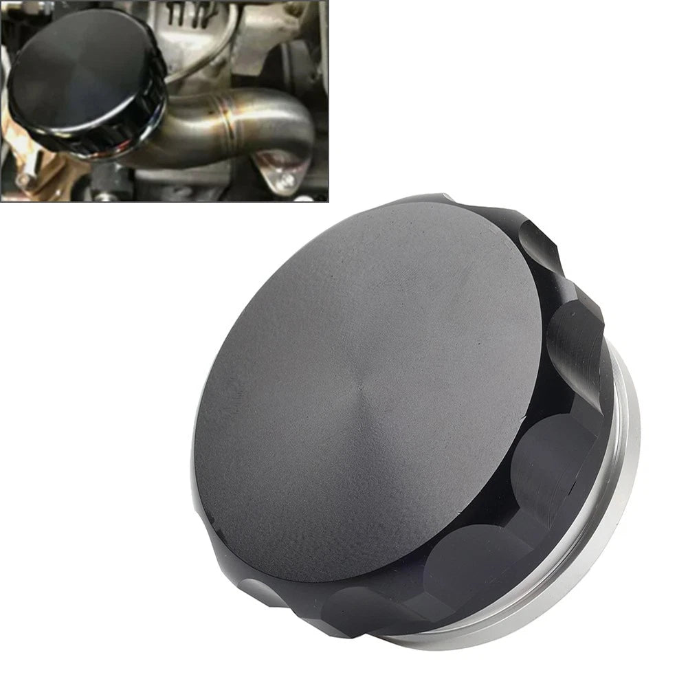 2" Black Aluminium Alloy Weld On Filler Neck And Cap Oil Fuel Water Tank Cover
