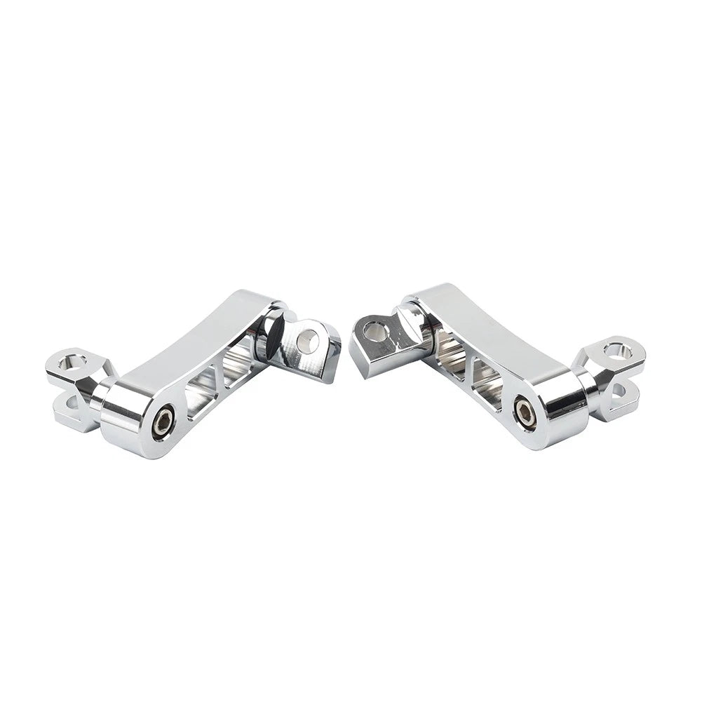 Foot Peg Mount Extensions For Harley Sportster XL883 XL1200 Softail Dyna Chrome