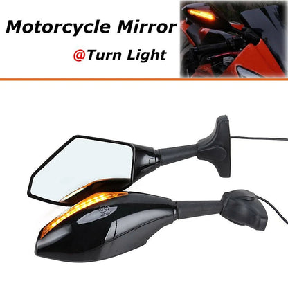LED TURN SIGNAL MIRRORS For 2001 2002 2003 2004 2005 2006 Yamaha YZF R6 / FZ6R