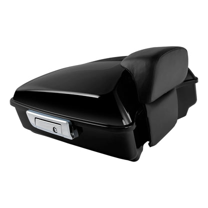 Chopped Trunk Pad Mount Rack Fit For Harley Road Glide 09-13 12 Black