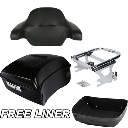 Matte King Trunk Pad Mount Rack Fit For Harley Road Glide 97-08 US