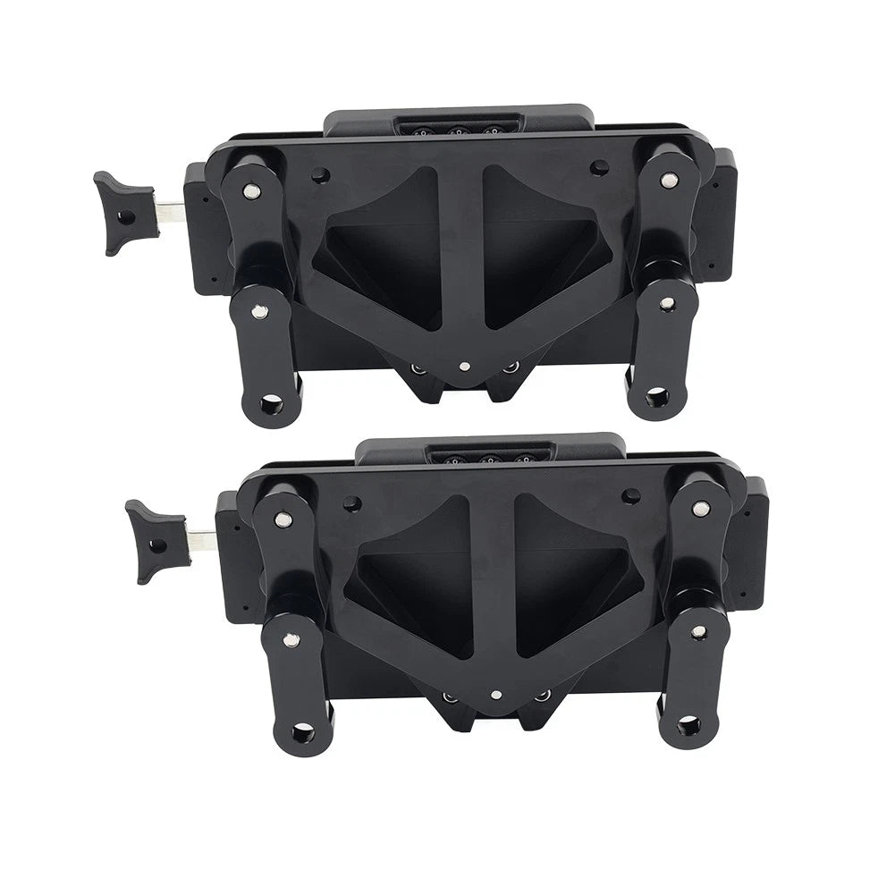 BLK Motor Saddlebag Guard Rails Bracket Quick Release Lockable Mount For Harley