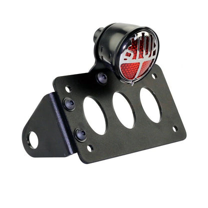 Motorcycle Side Mount License Plate Bracket Tail Light Holder For Harley Chopper