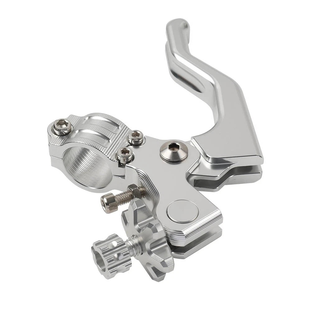 Stunt Clutch Lever Performance Cable Pull 7/8 1 Finger Universal Motor Silver