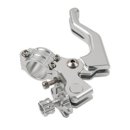 Stunt Clutch Lever Performance Cable Pull 7/8 1 Finger Universal Motor Silver