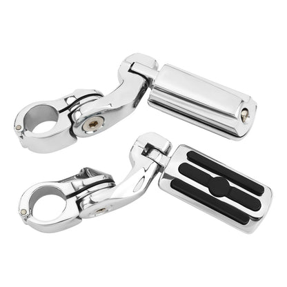 1-1/4" Highway Short Mounting Foot Pegs Fit For Harley Touring Electra Glide US
