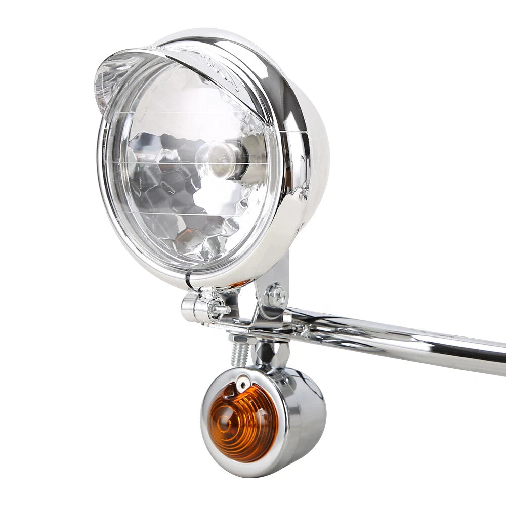 Motorcycle Driving Spot Fog Light Bar With Bracket Turn Signal For Suzuki Honda