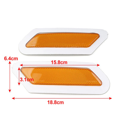 Front Bumper Reflector Indicator Turn Signal Light Yellow For Audi Q5 SQ5 18-20