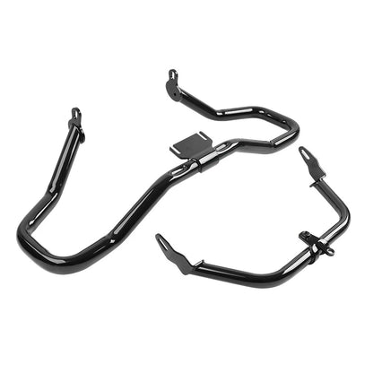 Glossy Black Steel Engine Guard Crash Bar For Harley Road Glide FLTRX 2015-2023
