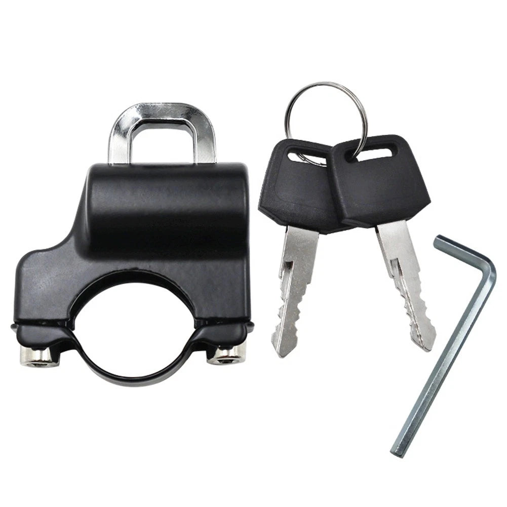 US Motor Helmet Lock Handlebar 7/8'' 22-28mm Tube Anti-theft Security Universal