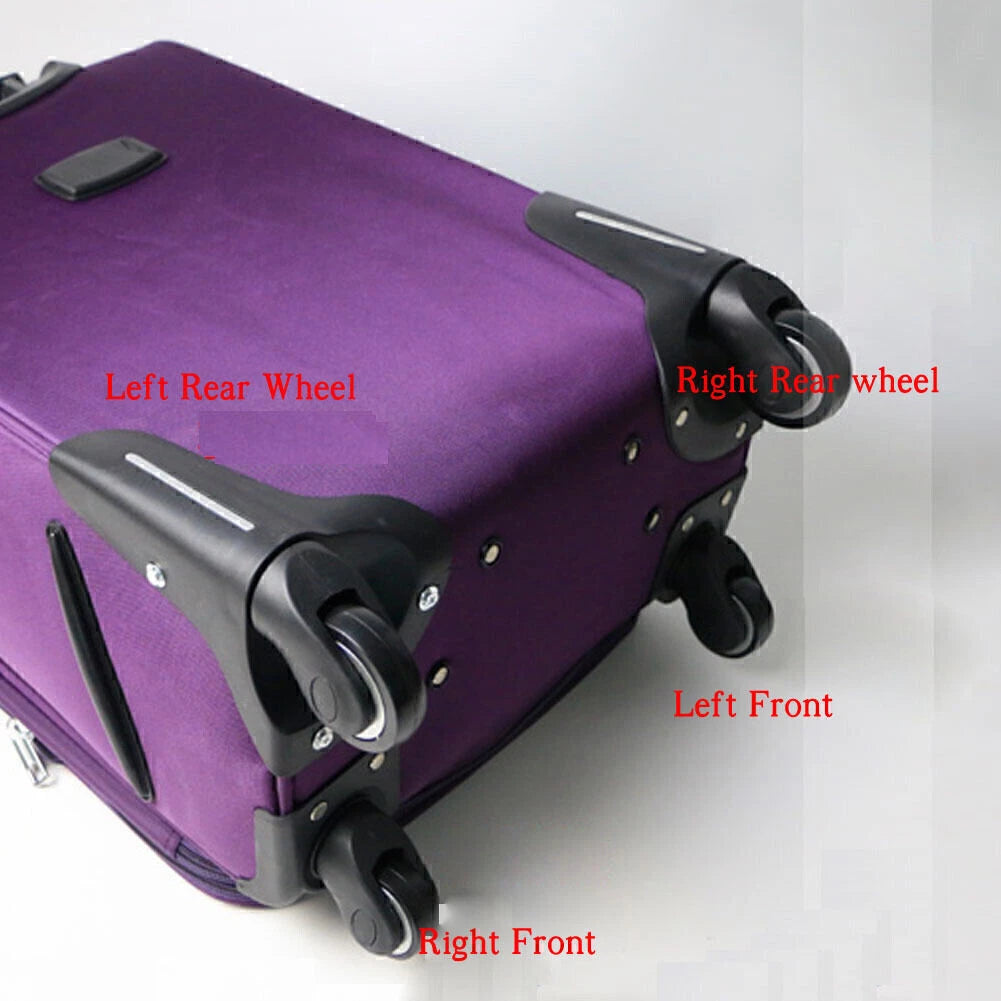 360 Spinner Rear Luggage Wheel Suitcase Mute Swivel Casters Replacement 2pcs US
