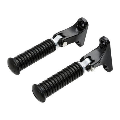 Black Passenger Footpeg Foot Pegs Mount For Harley Touring Electra Glide 1993-Up