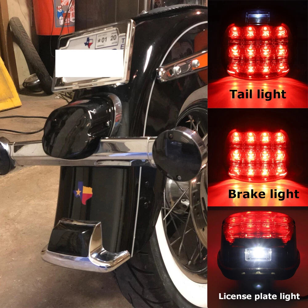 LED Brake Tail Light For Harley Touring Road King Glide Dyna Sporster XL Softail