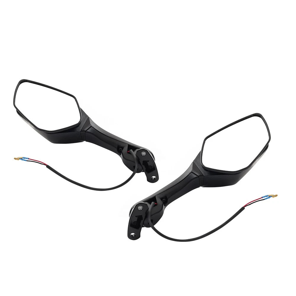 Rear View Mirrors w/ Turn Signals Fit For Kawasaki Ninja ZX10R 2016-2022 2023