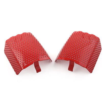 2Pcs Steel Front Caliper Screen Inserts Red For Harley V-Rod & Touring 2006-2019