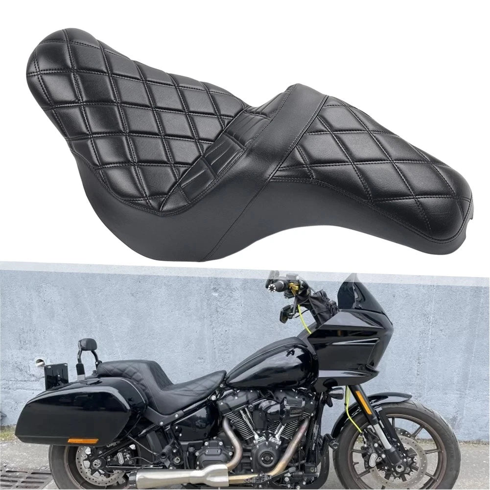 Motorcycle 2-Up Driver Passenger Seat For Harley Low Rider FXLRST FXLRS FXLR 18+