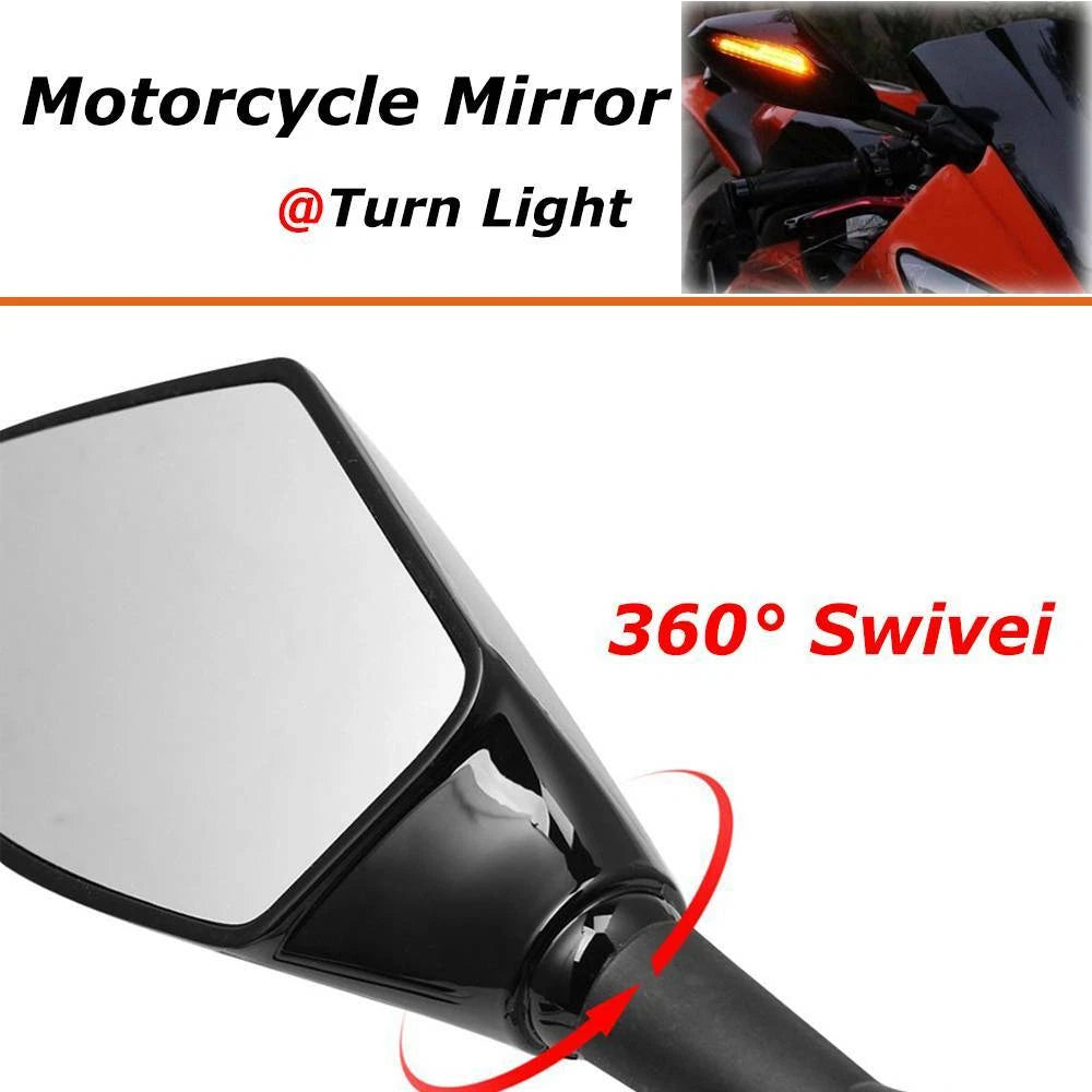 LED TURN SIGNAL MIRRORS For 2001 2002 2003 2004 2005 2006 Yamaha YZF R6 / FZ6R