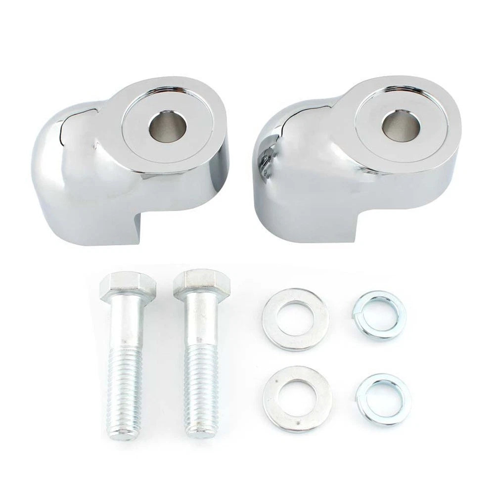 Handlebar Riser Bar Clamp Bars Kit Motorcycle For Honda VTX1300C 2004-07 Chrome