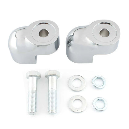 Handlebar Riser Bar Clamp Bars Kit Motorcycle For Honda VTX1300C 2004-07 Chrome