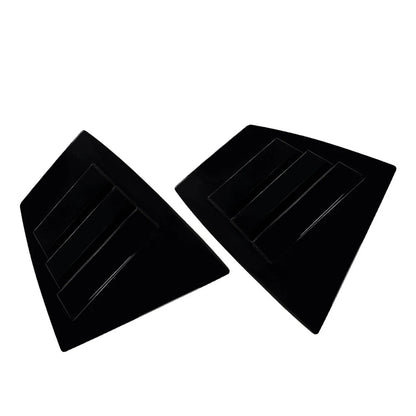 Glossy Black Rear Window Shutter Louvers Cover Trim For Subaru WRX STI VA 14-21