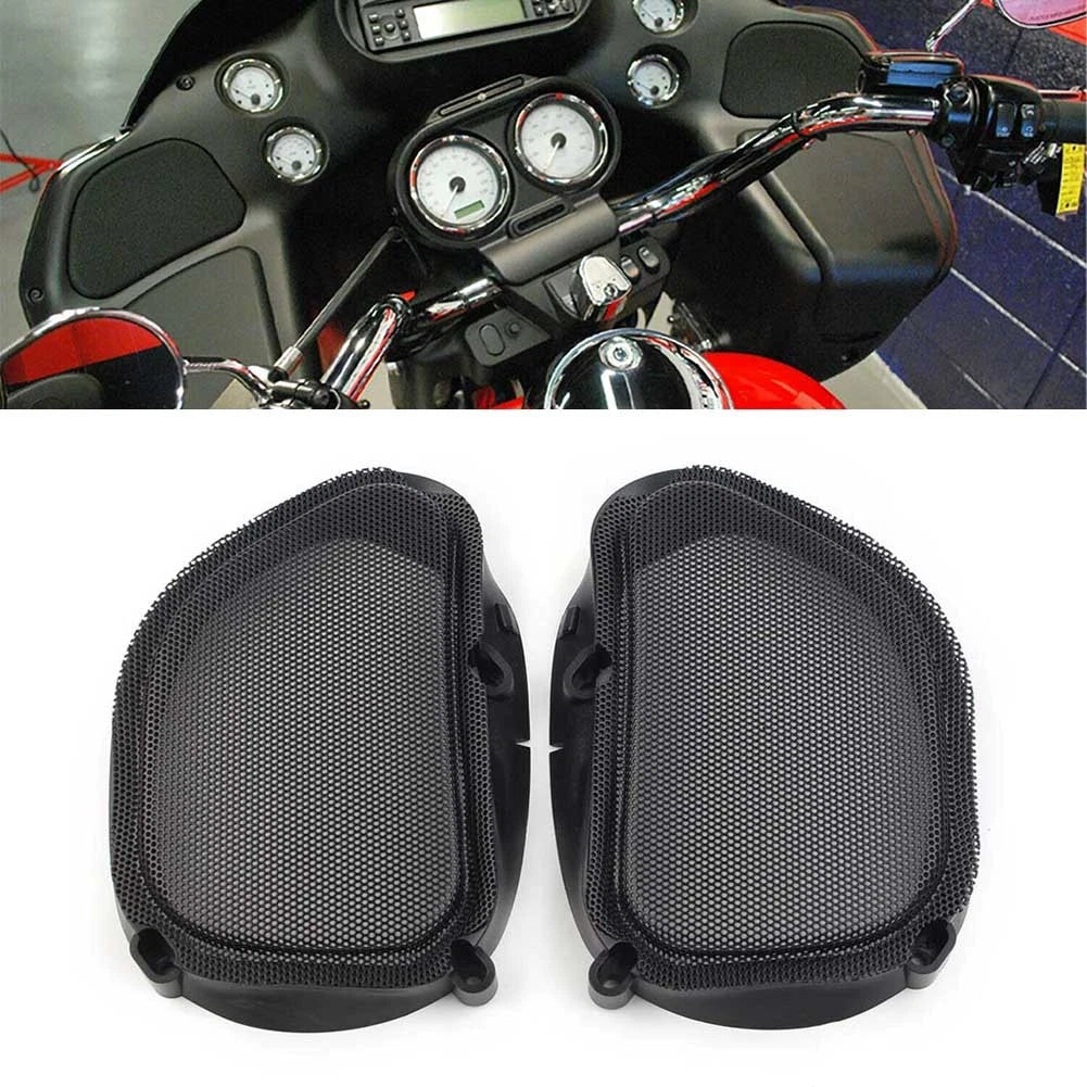 For Harley 1998-2013 Road Glide FLTR Ultra FLTRU Custom FLTRX Mesh Speaker Grill