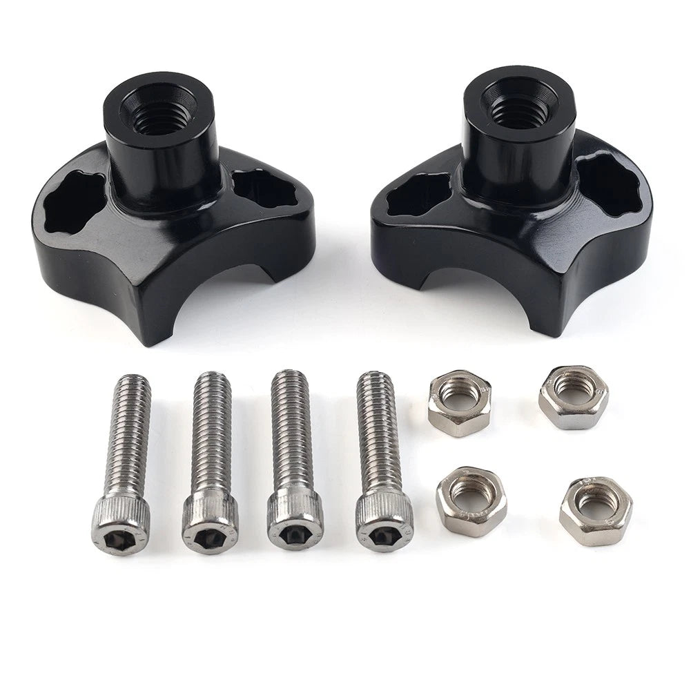 1.7 Tall Handlebar Risers For Harley-Davidson Dyna For Harley Street bob Black