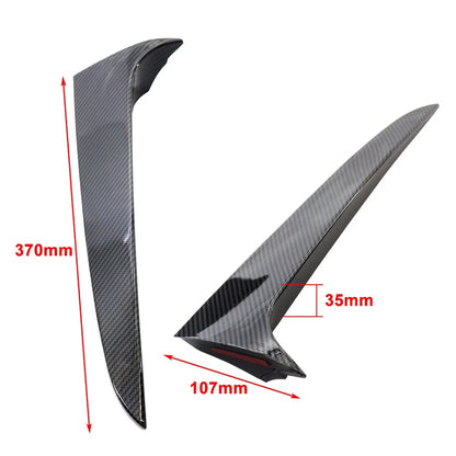 2pcs Rear Window Side Spoiler Canard Splitter Trim For BMW X3 F25 2011-2017