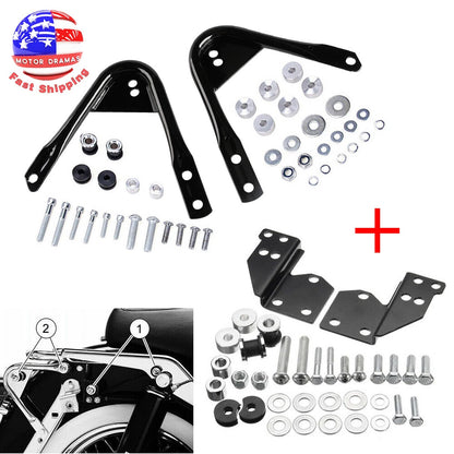 Detachable Front + Rear Docking Hardware Kits For Harley Road King Glide Touring