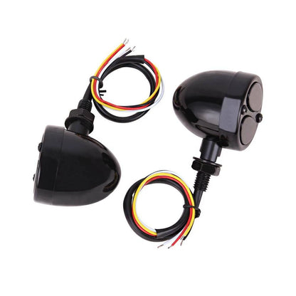 Motorcycle LED Bullet Amber & Red Turn Signal Light For Harley Softail Sportster