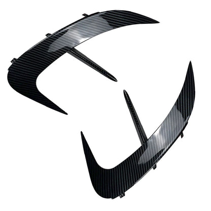 2X Rear Bumper Splitter Spoiler Canard Air Vent For Mercedes Benz C-Class W206