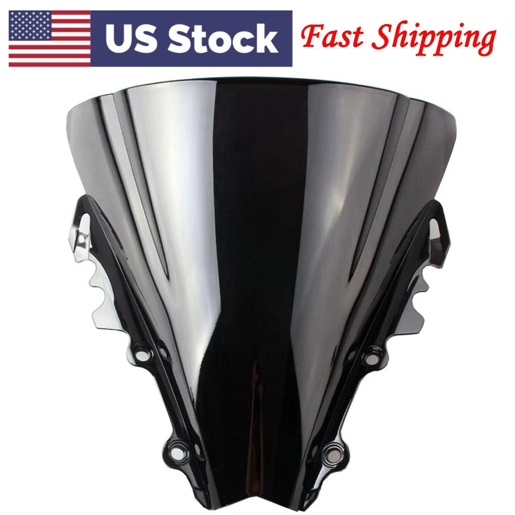 Motorcycle Double Bubble Windscreen Windshield Fit For Yamaha YZF R6 2006 2007