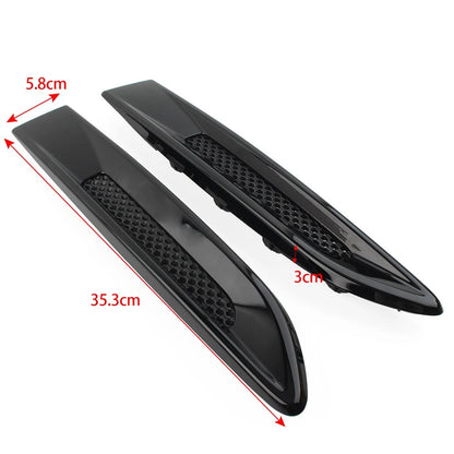 Front Fender Air Vent Outlet Grille Trim Black For Jaguar XE F-Pace 2016-2020