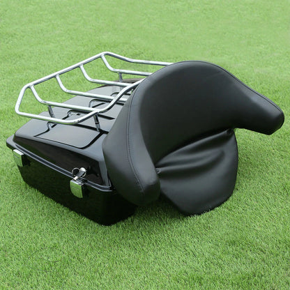 Chopped Pack Trunk Rack Fit For Harley Touring Street Road Glide 1997-2013